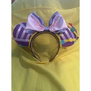 Handmade Disney Rapunzel Tangled Flower Braid Headband Ears